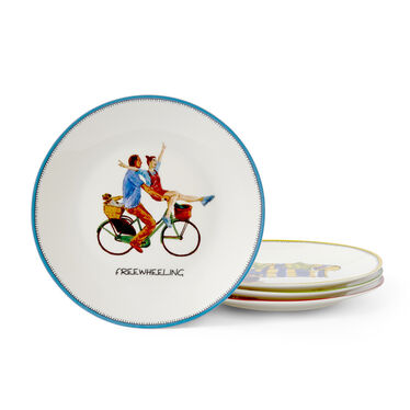 Kit Kemp Doodles Tidbit plate set of 4 Kit Kemp Doodles Tidbit plate set of 4
